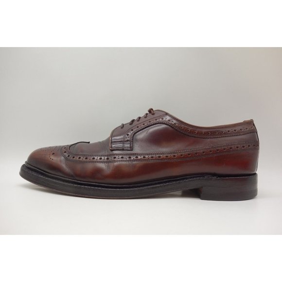 Tweed Cheaney England Brown Leather Longwing Wingtip Lace Up Oxfords Men\'s 11 main image 9